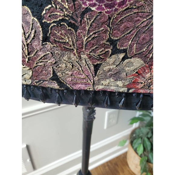 MSK Womens Black Floral Polyester Long Sleeve V Neck Casual Top Blouse Size L - Picture 8 of 11